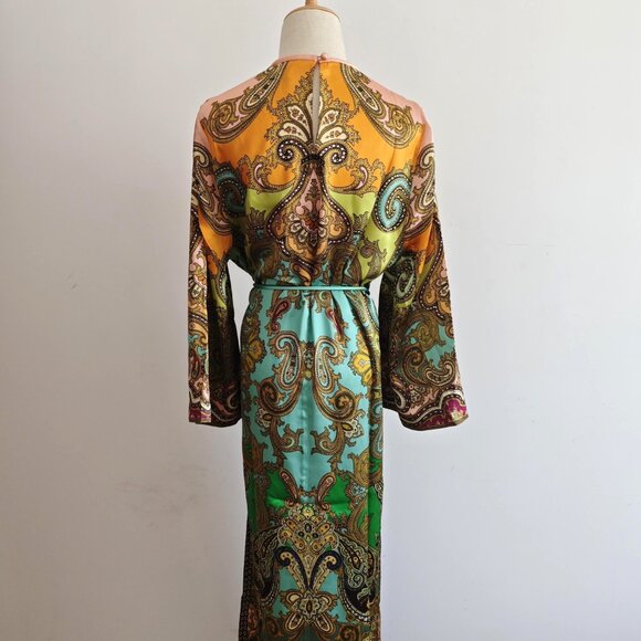 ALEMAISNEW SEASON Follow Clemenza Midi Dress in Silk - Picture 4 of 8